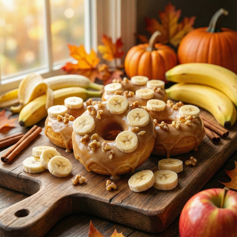 Banana Bread Protein Donuts