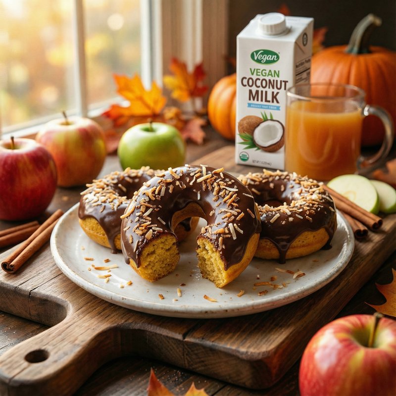 Dairy-Free Chocolate Glazed Protein Donuts