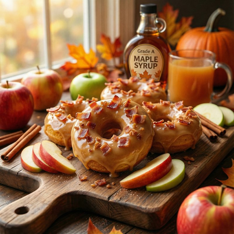 Maple Bacon Protein Donuts